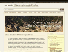Tablet Screenshot of nmarchaeology.org